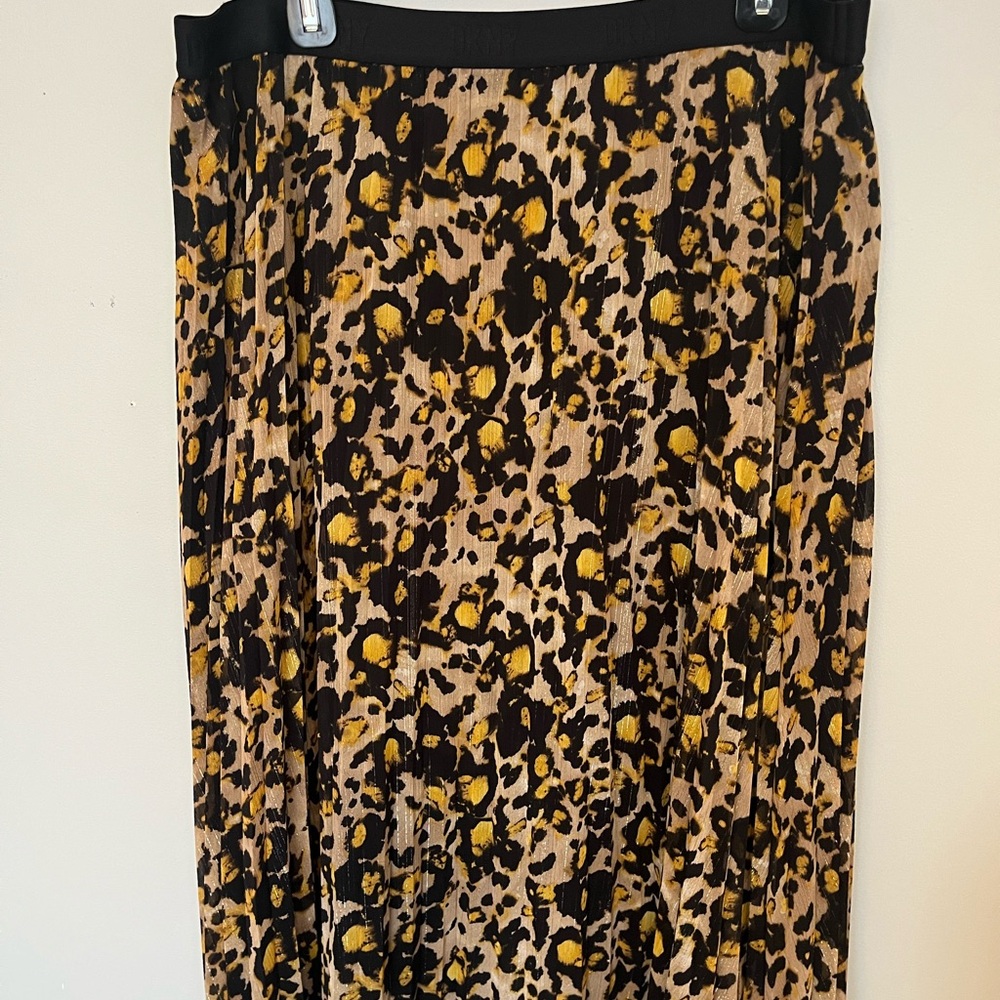 DKNY Leopard Print Women's Skirt, size XL